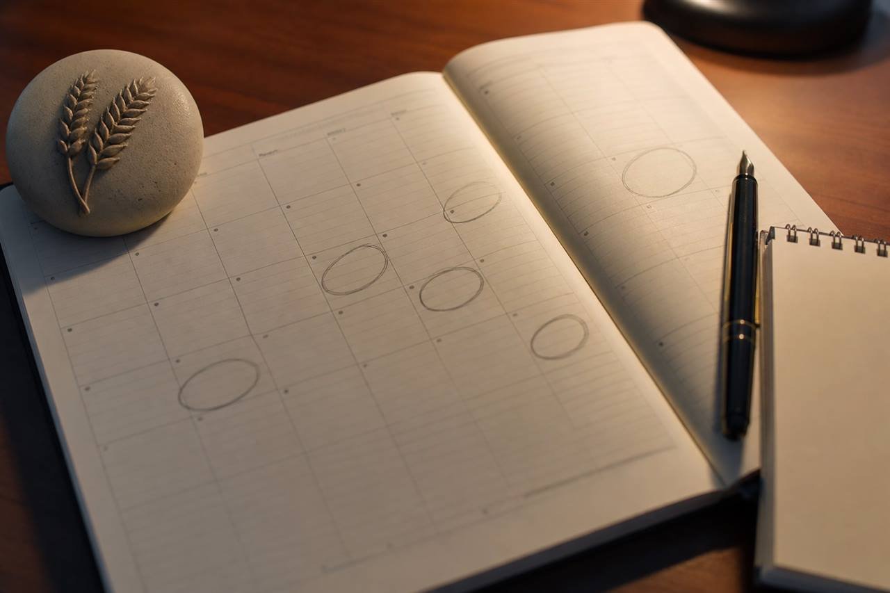 Desk planner showing EtG multiple drinking sessions stacked across nights
