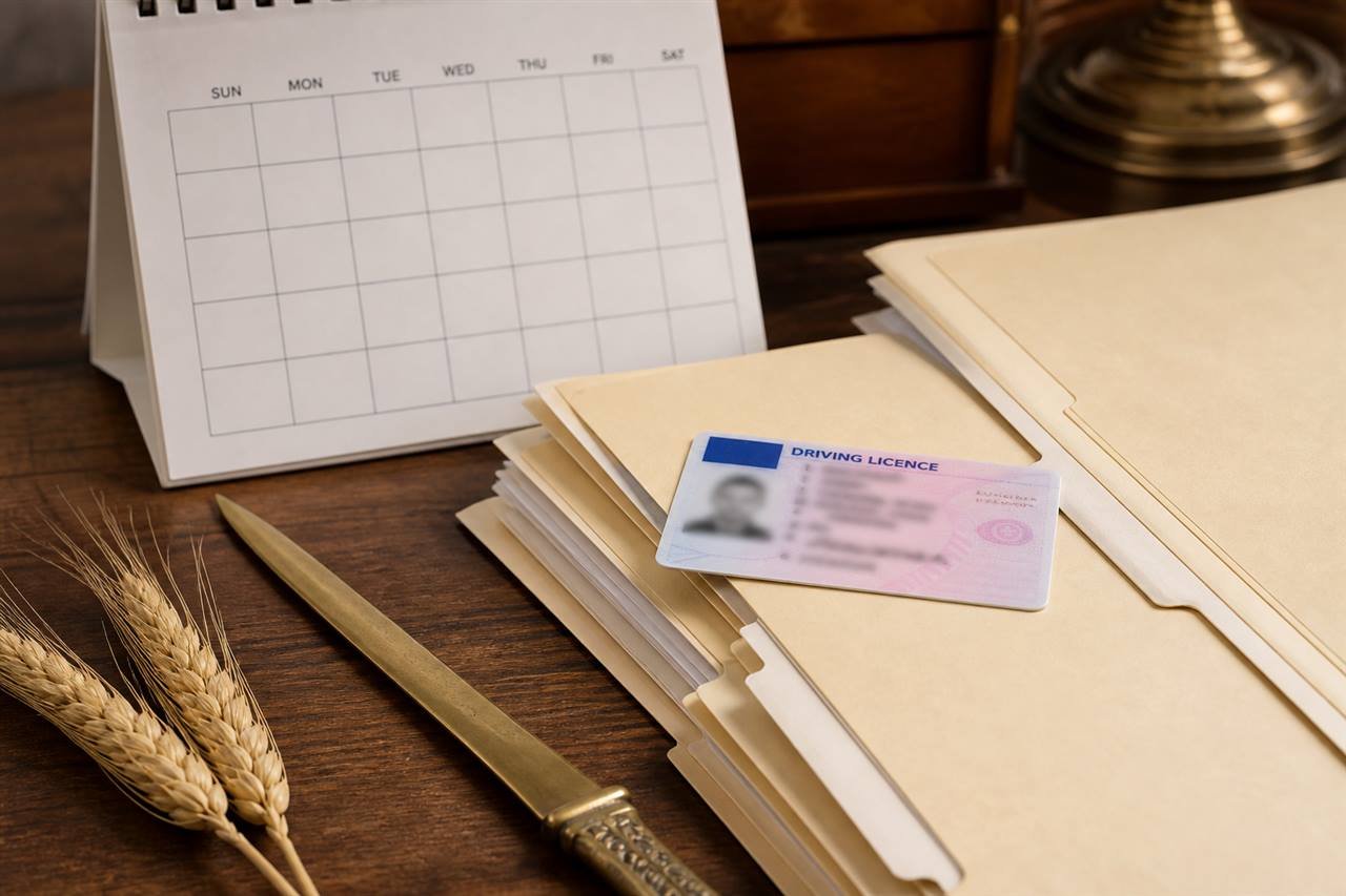 Licence and calendar showing when do license points expire by jurisdiction